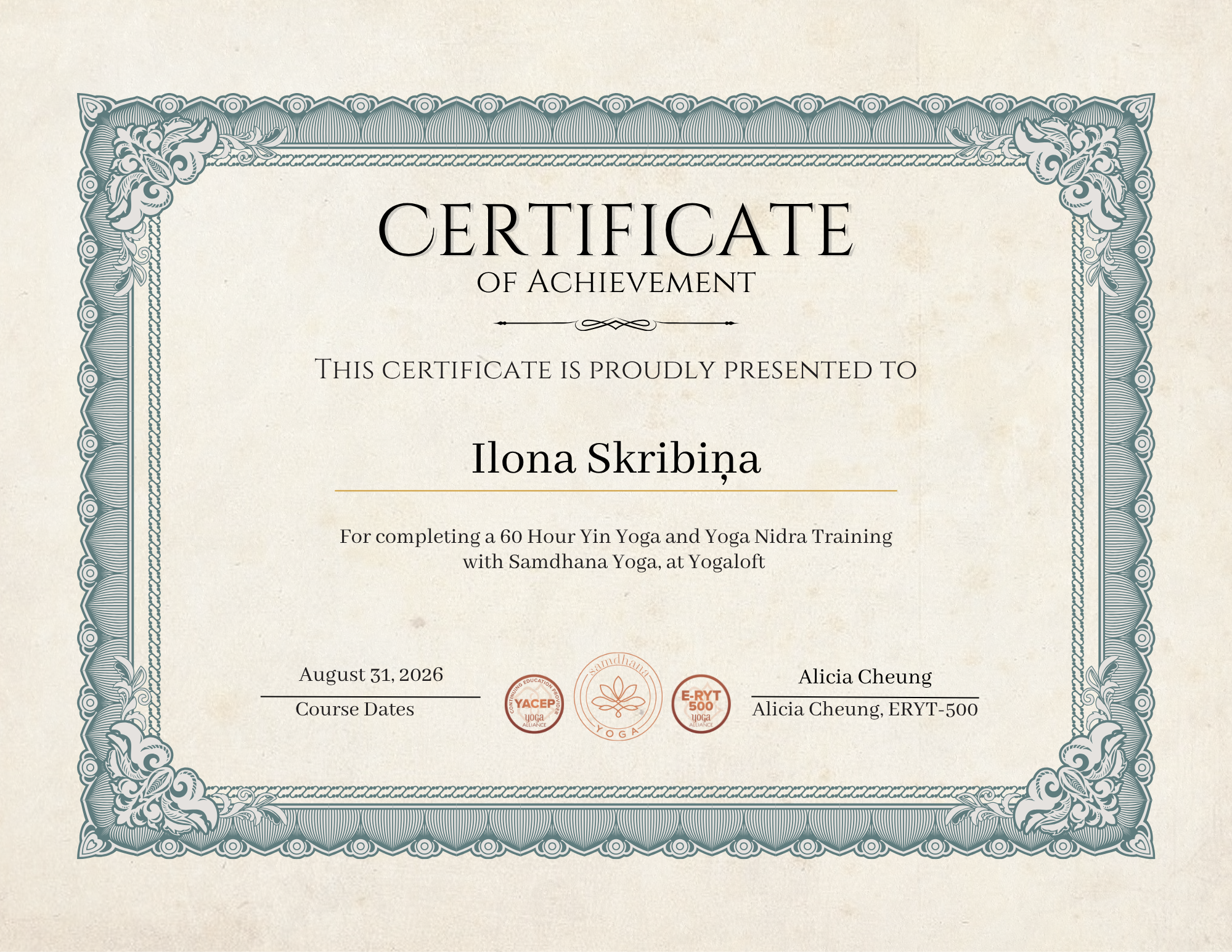 Certificate 3